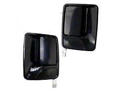 Exterior Door Handles; Rear; Paint to Match Black (11-16 F-350 Super Duty SuperCrew)