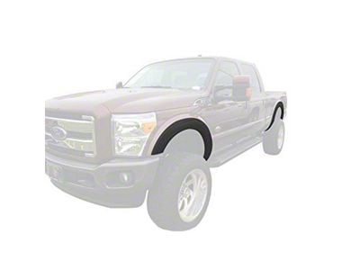 Factory Style Fender Flares; Smooth Black (11-16 F-350 Super Duty)
