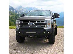 Fortis Front Bumper with Hoop; Textured Black (23-26 F-350 Super Duty)