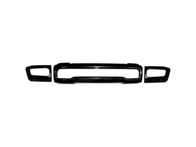 Front Bumper Cover; Gloss Black (23-25 F-350 Super Duty)
