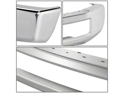 Front Bumper with Fender Flare Holes; Chrome (17-19 F-350 Super Duty)