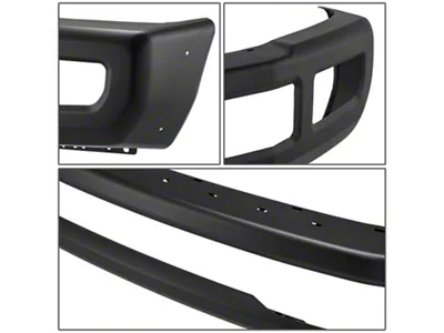 Front Bumper with Fog Light Openings; Black (17-19 F-350 Super Duty)