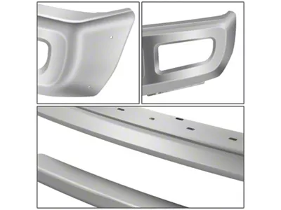Front Bumper with Fog Light Openings; Chrome (17-19 F-350 Super Duty)