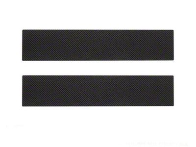 Front Door Sill Protection; Raw Carbon Fiber (17-25 F-350 Super Duty)