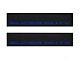 Front Door Sill Protection with Super Duty Logo; TUF-LINER Black; Blue (17-24 F-350 Super Duty)