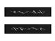 Front Door Sills Accent Trim; Black with Gray Mountain Logo (11-16 F-350 Super Duty)