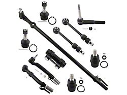 Front Upper and Lower Ball Joints with Steering Drag Link and Tie Rod Ends (05-08 4WD F-350 Super Duty)