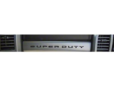 Glove Box Insert Letters; Matte Black (17-22 F-350 Super Duty)