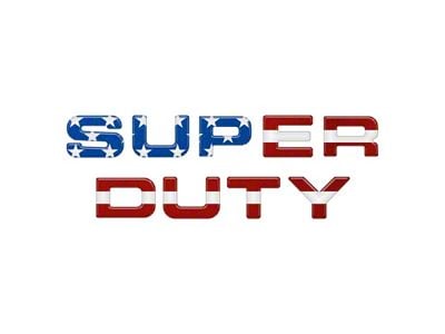 Glove Box Letter Inserts; American Flag (11-16 F-350 Super Duty)