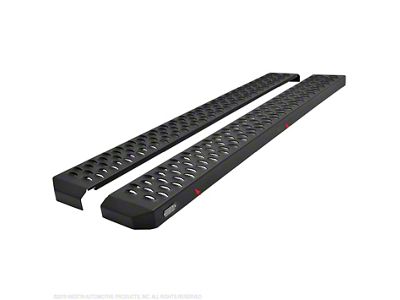 Westin Grate Steps Running Boards; Textured Black (17-24 F-350 Super Duty Regular Cab)