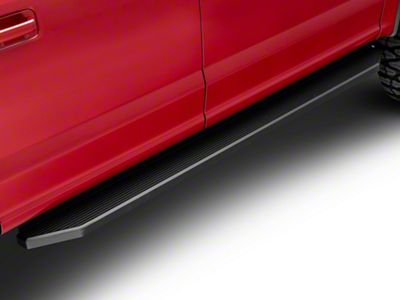 H-Style Running Boards; Black (17-25 F-350 Super Duty SuperCrew)