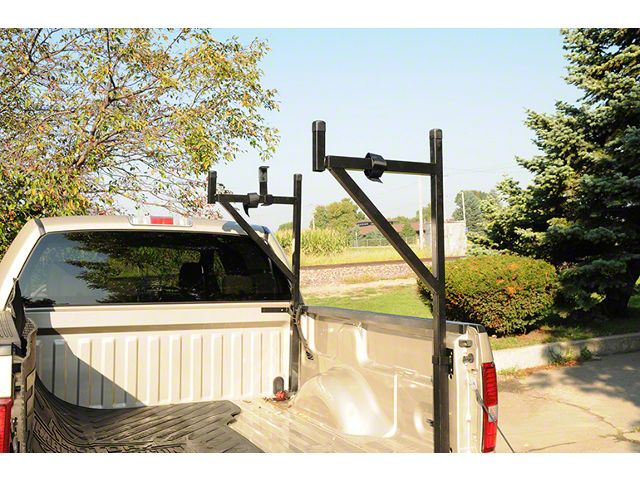 Fe350 Rear Rack F-350 Super Duty Half Ladder Rack; Gloss Black (Universal; Some ...