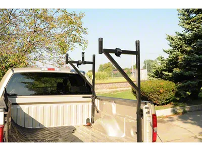 Half Ladder Rack; Gloss Black (Universal; Some Adaptation May Be Required)