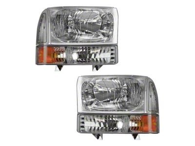 Halogen Headlights and Parking Light Set (02-04 F-350 Super Duty w/ Composite Headlights)