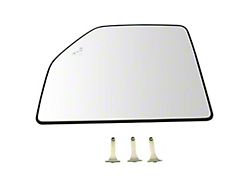Heated Blind Spot Detection Upper Towing Mirror Glass; Driver Side (17-18 F-350 Super Duty)