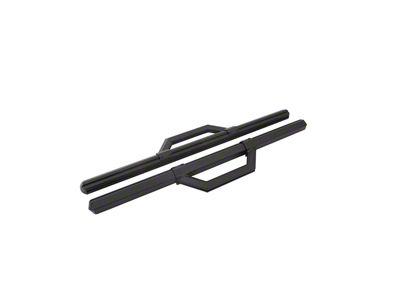 Hex Series Side Step Bars without Mounting Brackets; Textured Black (99-25 F-350 Super Duty Regular Cab)