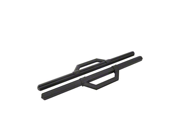 Hex Series Side Step Bars without Mounting Brackets; Textured Black (11-24 F-350 Super Duty Regular Cab)