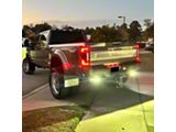 Hitch Bar Reverse 7-Inch LED Flood Lighting Heavy Duty Bolt-On Blacked Out Kit (17-25 F-350 Super Duty)