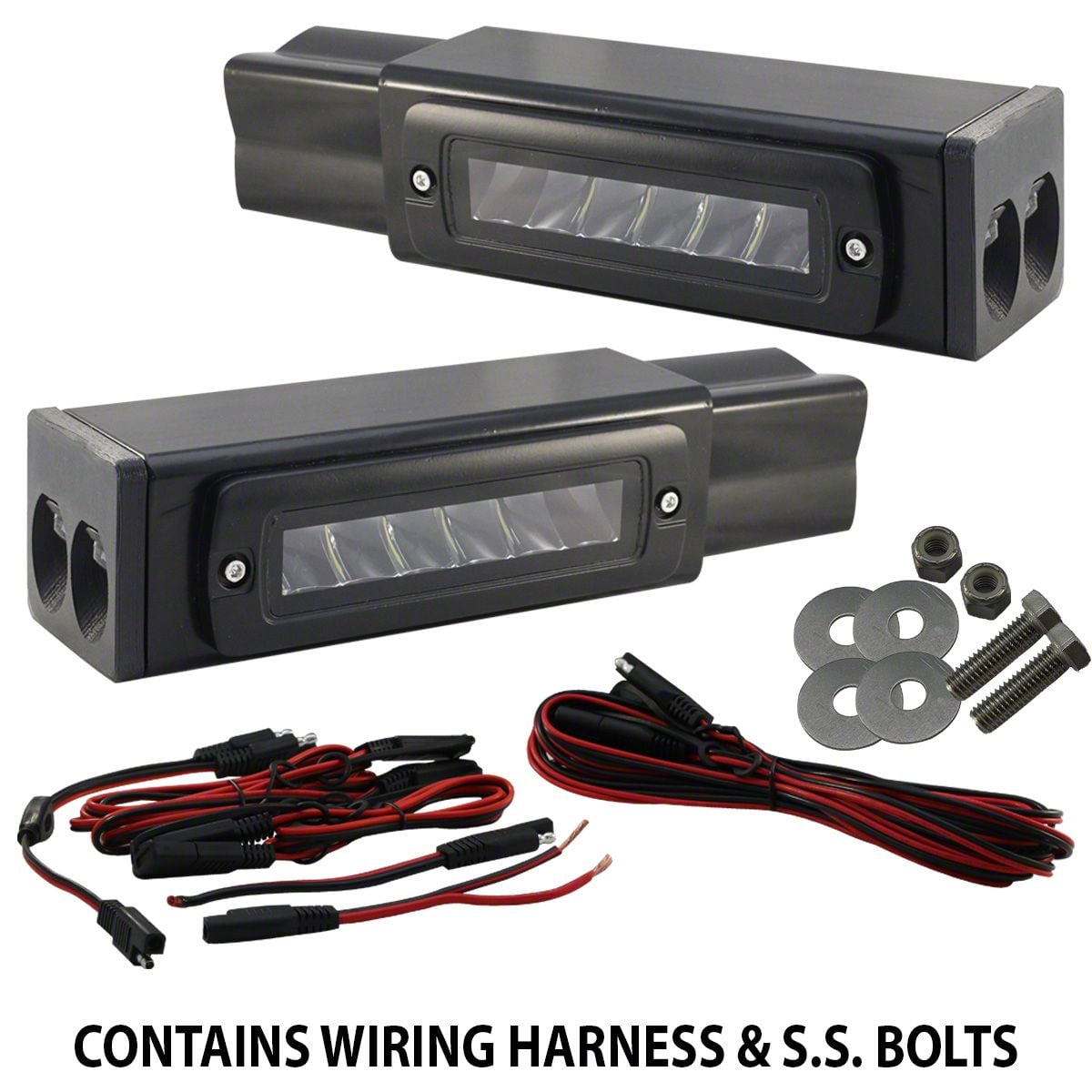 F-350 Super Duty Hitch Bar Reverse 7-Inch LED Flood Lighting Heavy Duty Bolt-On Street Series Kit (17-26 F-350 Super Duty) - Free Shipping