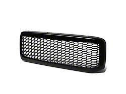 Honeycomb Mesh Style Upper Replacement Grille; Black (99-04 F-350 Super Duty)