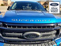 Hood Insert Letters; Chrome Mirror (17-22 F-350 Super Duty)