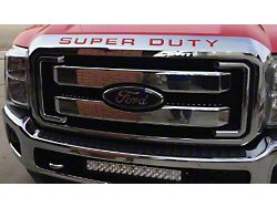 Hood Insert Letters; Red (11-16 F-350 Super Duty)