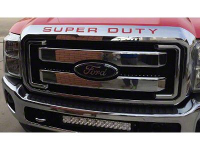 Hood Insert Letters; Red (11-16 F-350 Super Duty)