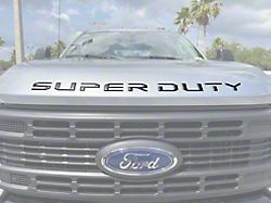 Hood Letter Inserts; Forged Carbon Fiber (23-25 F-350 Super Duty)