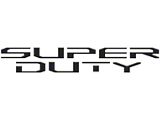 Hood Letter Inserts; Gloss Black (23-26 F-350 Super Duty)