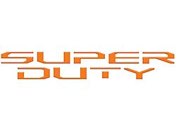 Hood Letter Inserts; Gloss Orange (23-25 F-350 Super Duty)