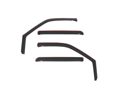 In-Channel Window Deflectors; Front and Rear; Matte Black (17-19 F-350 Super Duty SuperCrew)