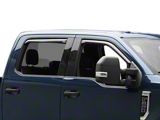 EGR In-Channel Window Visors; Front and Rear; Dark Smoke (17-25 F-350 Super Duty SuperCrew)