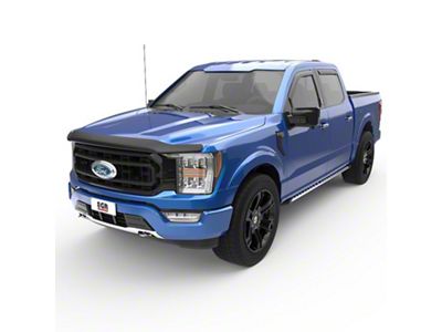 EGR In-Channel Window Visors; Front and Rear; Matte Black (17-25 F-350 Super Duty SuperCrew)