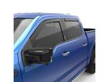 EGR In-Channel Window Visors; Front and Rear; Matte Black (17-24 F-350 Super Duty SuperCrew)