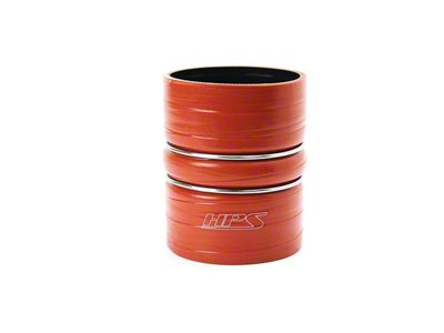 Intercooler Outlet Silicone Boot Hose; Orange (08-10 6.4L Powerstroke F-350 Super Duty)