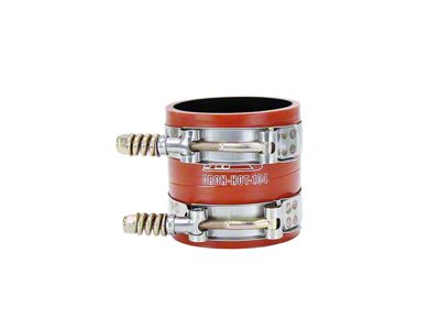 Intercooler Pipe to Manifold Inlet Silicone Boot Hose with Clamps; Orange (99-03 7.3L Powerstroke F-350 Super Duty)