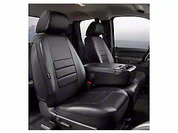 Fia LeatherLite Series Front Seat Covers; Black (17-25 F-350 Super Duty w/ Bench Seat)