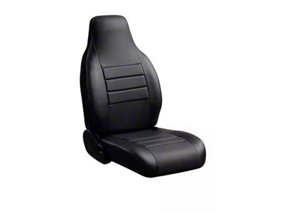 Fia LeatherLite Series Rear Seat Cover; Black (11-16 F-350 Super Duty SuperCab, SuperCrew)