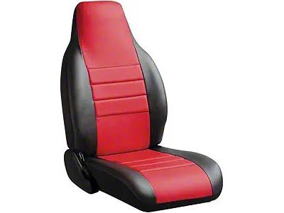 Fia LeatherLite Series Rear Seat Cover; Red (11-16 F-350 Super Duty SuperCab, SuperCrew)