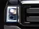 LED C-Bar Projector Style Headlights; White Housing; Clear Lens (11-16 F-350 Super Duty)