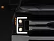 LED DRL Projector Headlights with Amber Corners; Black Housing; Clear Lens (17-19 F-350 Super Duty w/ Factory Halogen Headlights)