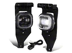 LED Projector Fog Lights with Switch; Clear (05-07 F-350 Super Duty)