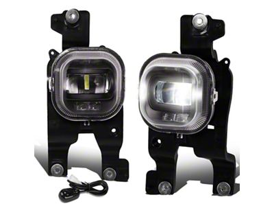 LED Projector Fog Lights with Switch; Clear (08-10 F-350 Super Duty)