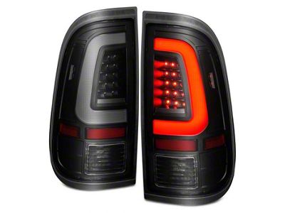 LED Tail Lights; Black Housing; Smoked Lens (11-16 F-350 Super Duty)