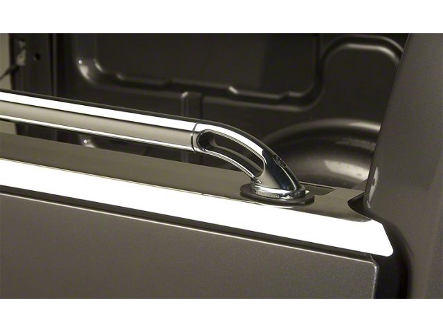 Putco Locker Side Bed Rails; Stainless Steel (17-24 F-350 Super Duty)