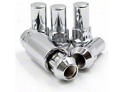 Locks with Key for Chrome Acorn Lug Nuts; 14mm x 1.5 (11-24 F-350 Super Duty)