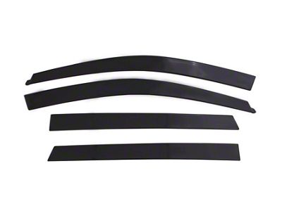 Low Profile Ventvisor Window Deflectors; Front and Rear; Dark Smoke (17-22 F-350 Super Duty SuperCab)