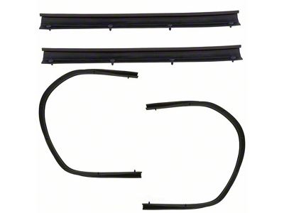 Lower Door Mounted Mounted Weatherstrip Seals; Rear (11-16 F-350 Super Duty)