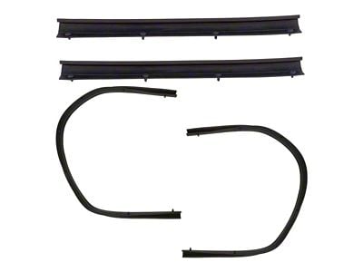 Lower Door Mounted Weatherstrip Seals; Front and Rear (11-16 F-350 Super Duty SuperCab)