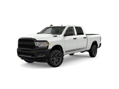 Lower Rocker Panel Stripes; Gray (99-25 F-350 Super Duty)